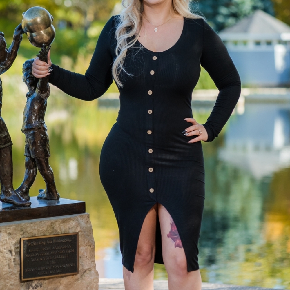 Black Midi Dress